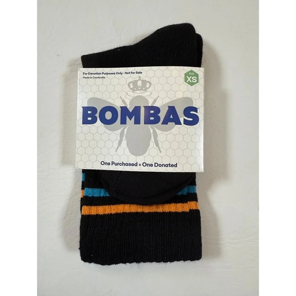 Bombas Youth Crew Socks, pack of 6. XS (3-5Y). NWT! $150 Retail - Picture 2 of 3